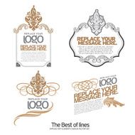Labels Frames and Banners - Illustration thai art N5