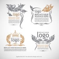 Labels Frames and Banners - Illustration thai art N7