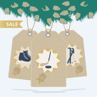 Set of sports labels or tags N2