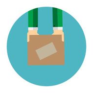 Delivery Flat Concept for Mobile Apps