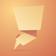 Origami speech bubble N18