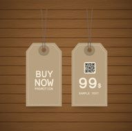 Price tag sale eco design illustration N3