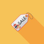 Chinese New Year SALE flat icon with long shadow eps10 N16