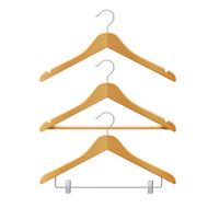 Clothes wooden hangers N2