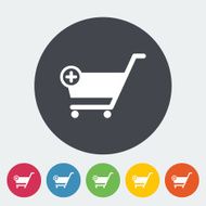Cart flat single icon N7