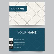 Business card template black and white pattern vector design N2