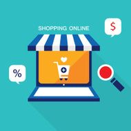 E commerce business concept Online store shopping
