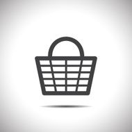 shopping basket vector icon N3