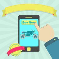 Buy motorcycle online through phone