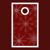 Christmas sale tag with snowflakes