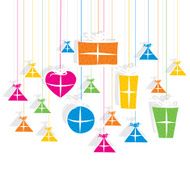 colorful gift box background