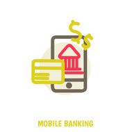 vector colored illustration concept for mobile banking and online payment N2