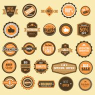 Retro Sale Badges