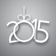 Paper 2015 new year sign