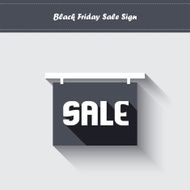 Black Friday sales sticker in modern flat design Eps10 vector N2