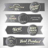 vintage business banners set N5