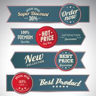vintage business banners set N6