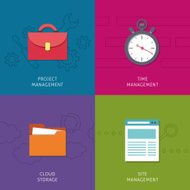 Office management icons set N2