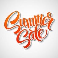 Summer sale message on orange background N3