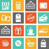 Shopping Icons N244