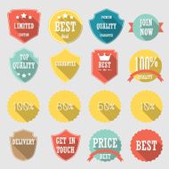 Set of vector stickers N4