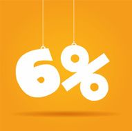 Percentage hanging label N11