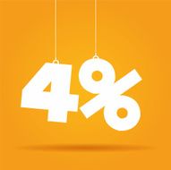 Percentage hanging label N12