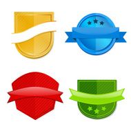 Blank template badges