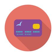 Credit card single flat icon N13