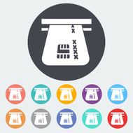 Credit card single flat icon N14