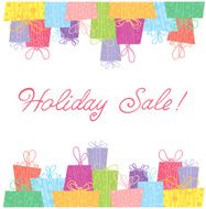 Sale gift boxes celebration card N2
