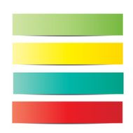 colorful paper tag set
