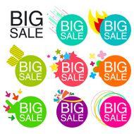 Set of luxury vector sale labels N2