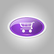 Shopping Elliptical Vector Purple Web Icon Button