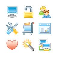 &quot;Roundi&quot; Icon Set - Internet