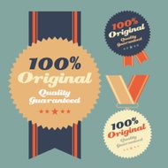 Guaranteed original label emblem