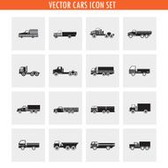 Truck cars icon set Transportation