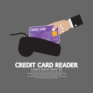 Credit Card Reader Vector Illustration