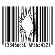 Bent and broken barcode escape concept