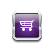Shopping Rounded Corner Vector Purple Web Icon Button