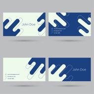 Trendy business card template N14