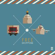 Free shipping carriers made of cardboard boxes