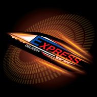 Express delivery concept vector