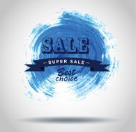 Sale labels brush style Vector N33