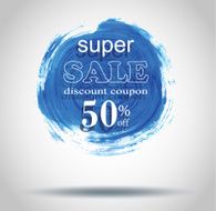 Sale labels brush style Vector N34
