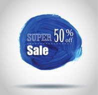 Sale labels brush style Vector N35