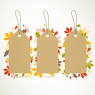 Vector Autumn Sale Tags