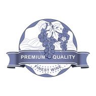 Premium Quality Finest Wine rubber stamp with grapes