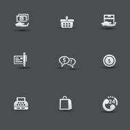 Shopping icons vector N3