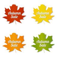 Autumn sale labels N4
